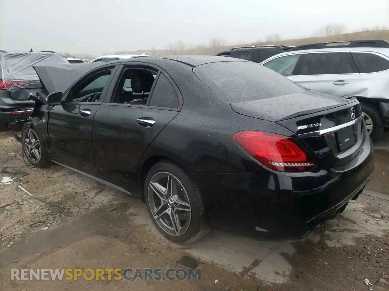 3 Photograph of a damaged car W1KWF6EB3MR615476 MERCEDES-BENZ C-CLASS 2021