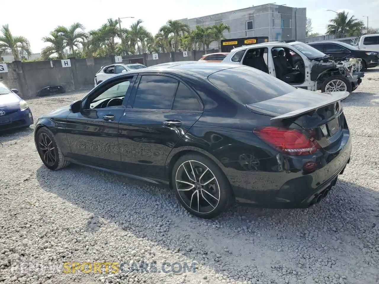 2 Photograph of a damaged car W1KWF6EB3MR617003 MERCEDES-BENZ C-CLASS 2021