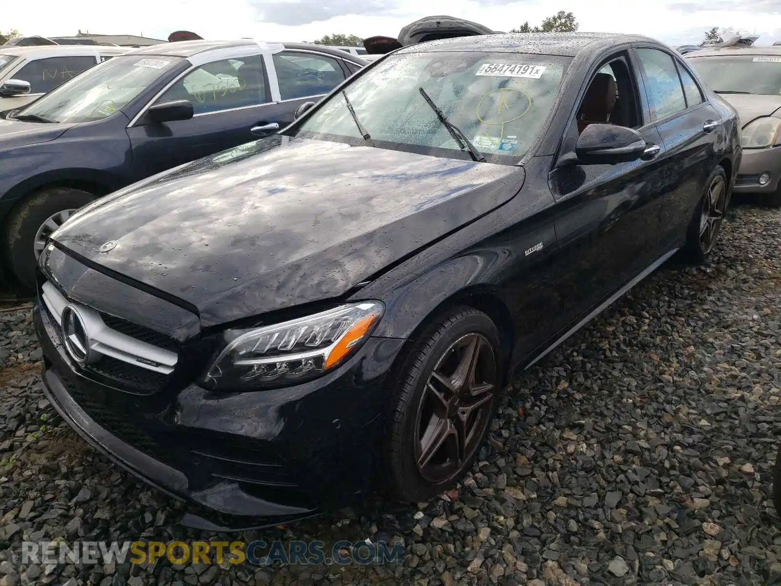 2 Photograph of a damaged car W1KWF6EB6MR605430 MERCEDES-BENZ C-CLASS 2021