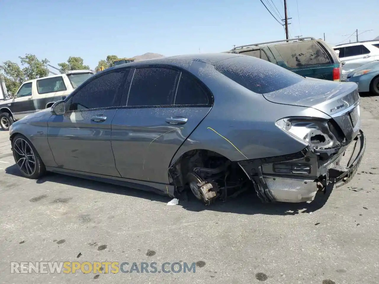2 Photograph of a damaged car W1KWF6EBXMR617497 MERCEDES-BENZ C-CLASS 2021