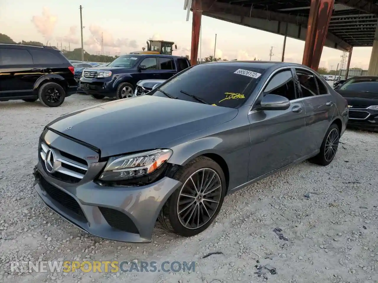 2 Photograph of a damaged car W1KWF8DB0MR612810 MERCEDES-BENZ C-CLASS 2021