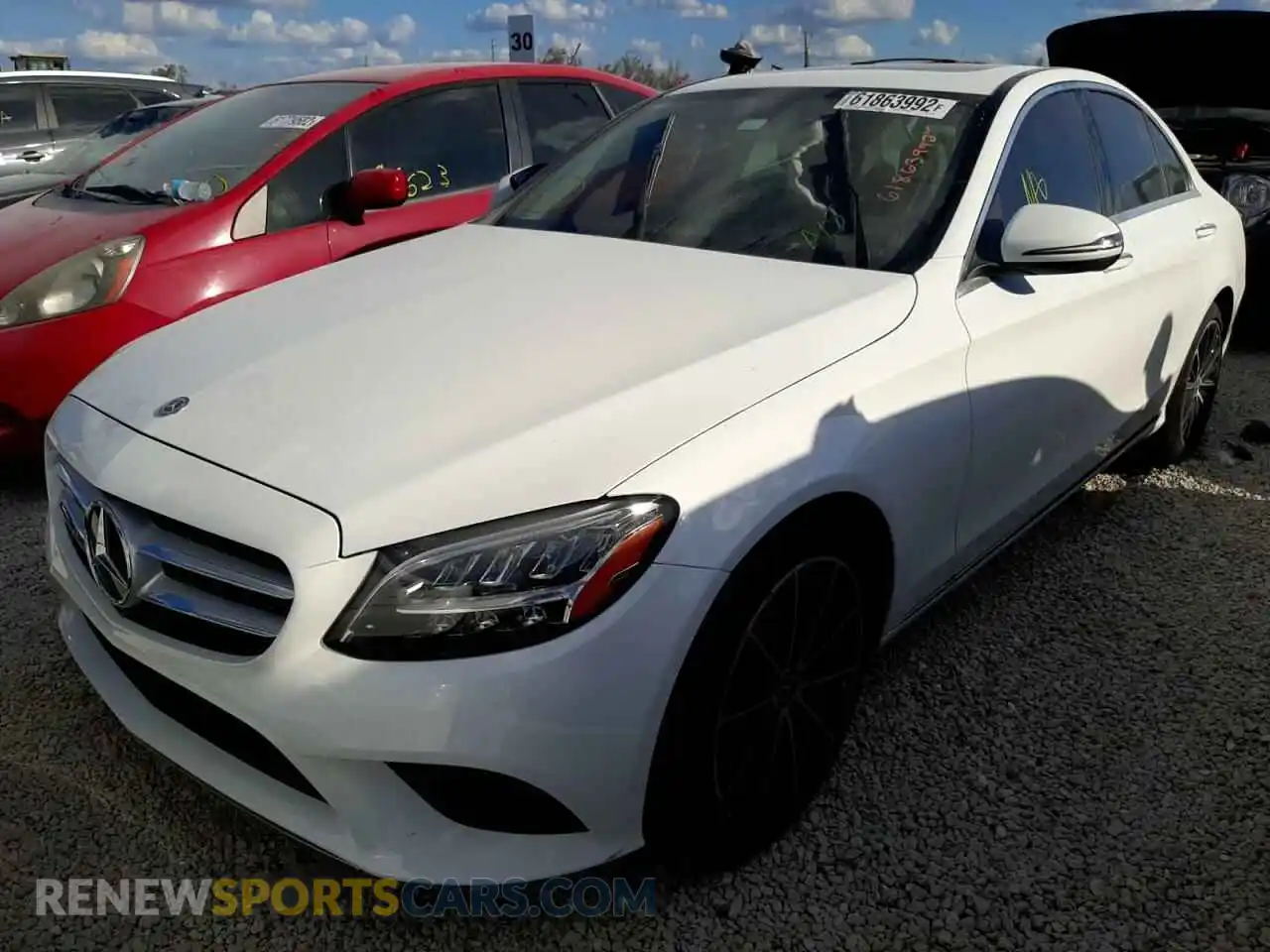 2 Photograph of a damaged car W1KWF8DB0MR625704 MERCEDES-BENZ C-CLASS 2021