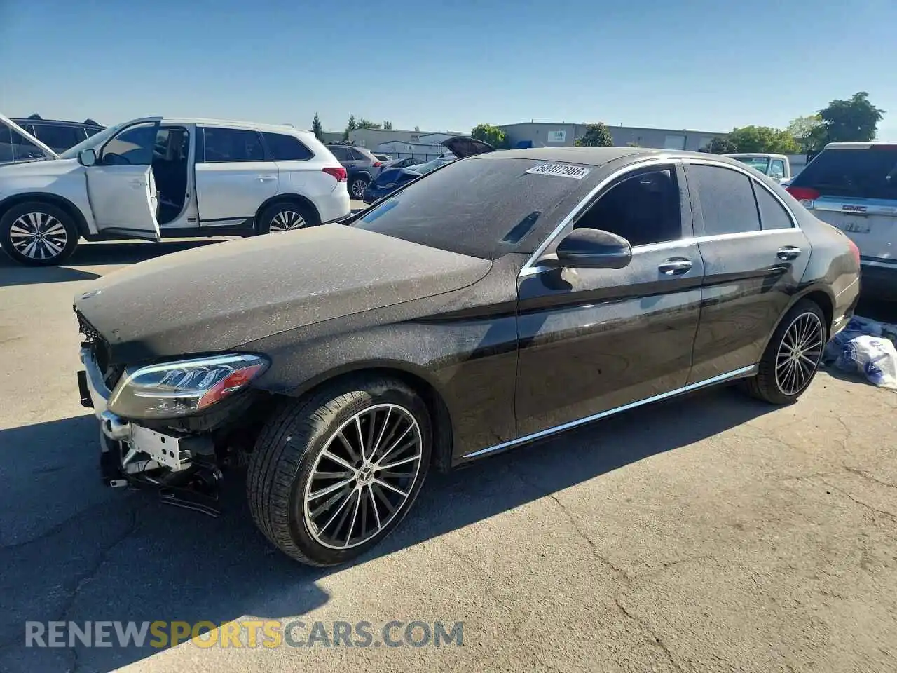 1 Фотография поврежденного автомобиля W1KWF8DB0MR627162 MERCEDES-BENZ C-CLASS 2021