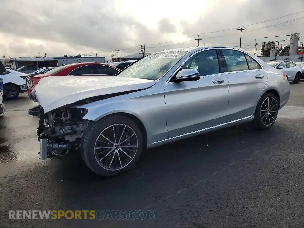 1 Photograph of a damaged car W1KWF8DB0MR631406 MERCEDES-BENZ C-CLASS 2021