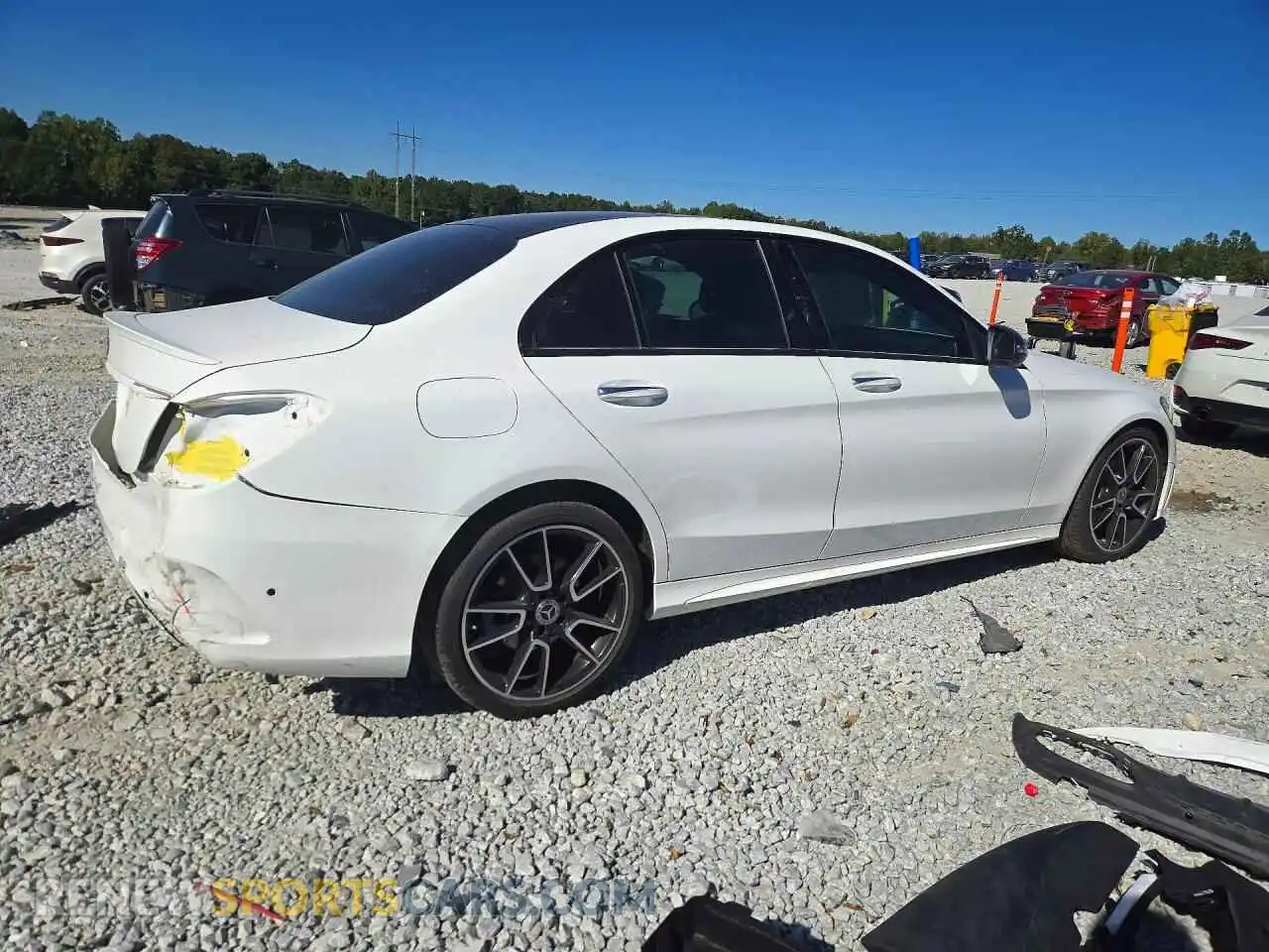 3 Photograph of a damaged car W1KWF8DB0MR645550 MERCEDES-BENZ C-CLASS 2021