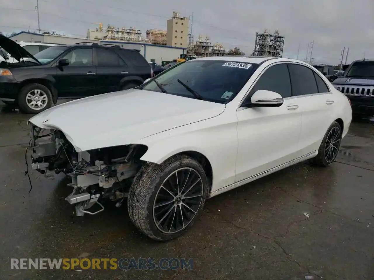 1 Photograph of a damaged car W1KWF8DB0MR648366 MERCEDES-BENZ C-CLASS 2021