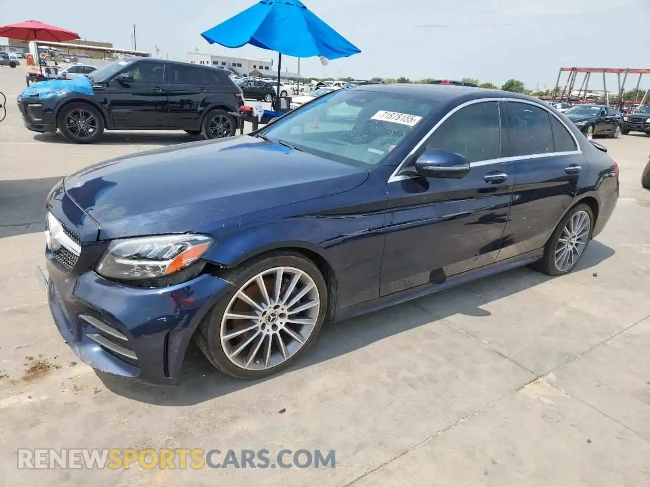 1 Photograph of a damaged car W1KWF8DB0MR648447 MERCEDES-BENZ C-CLASS 2021