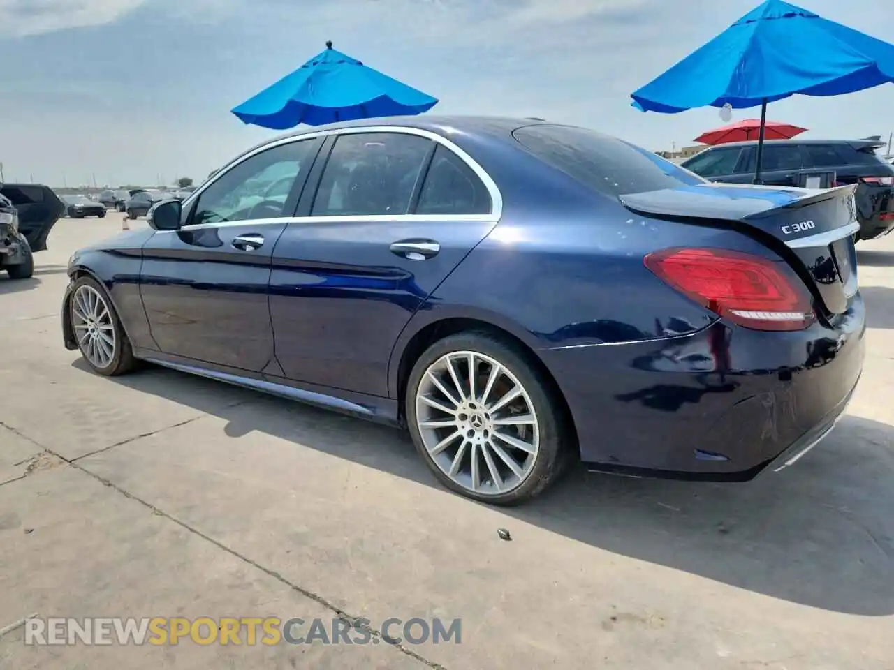 2 Photograph of a damaged car W1KWF8DB0MR648447 MERCEDES-BENZ C-CLASS 2021