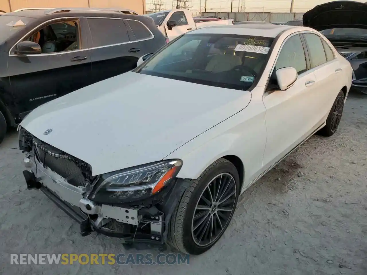 2 Photograph of a damaged car W1KWF8DB1MR622486 MERCEDES-BENZ C-CLASS 2021