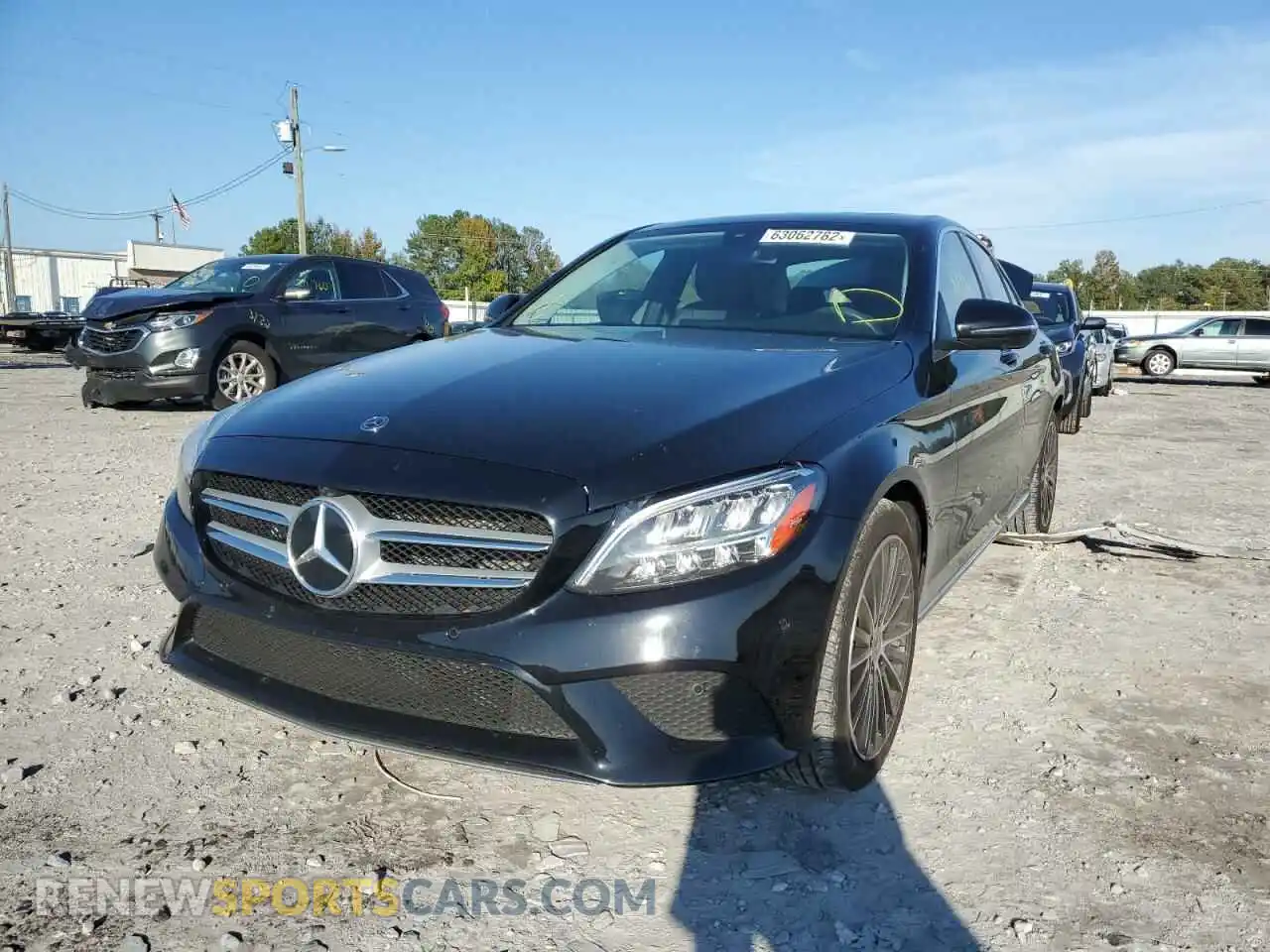 2 Photograph of a damaged car W1KWF8DB1MR644603 MERCEDES-BENZ C-CLASS 2021