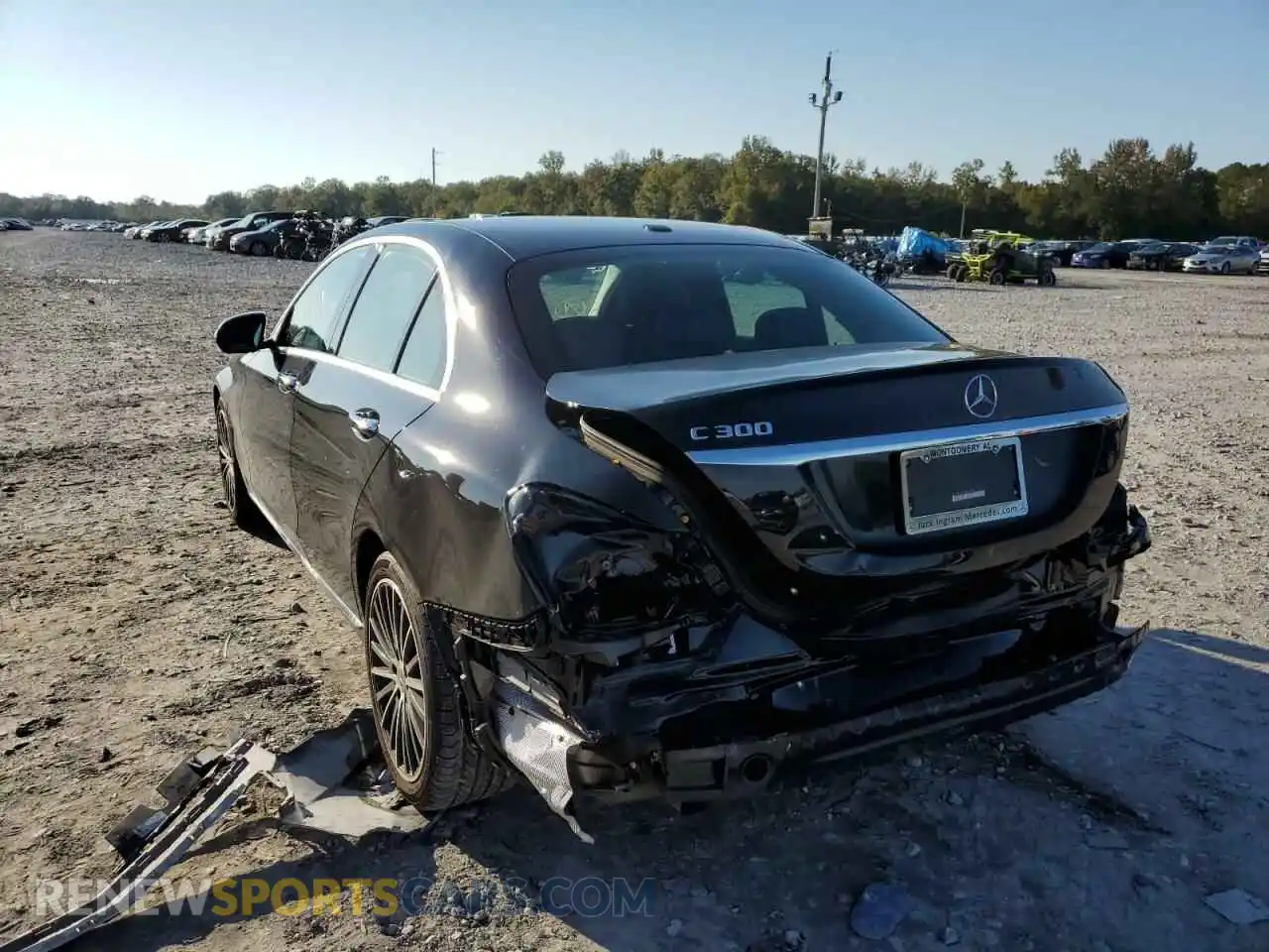 3 Photograph of a damaged car W1KWF8DB1MR644603 MERCEDES-BENZ C-CLASS 2021