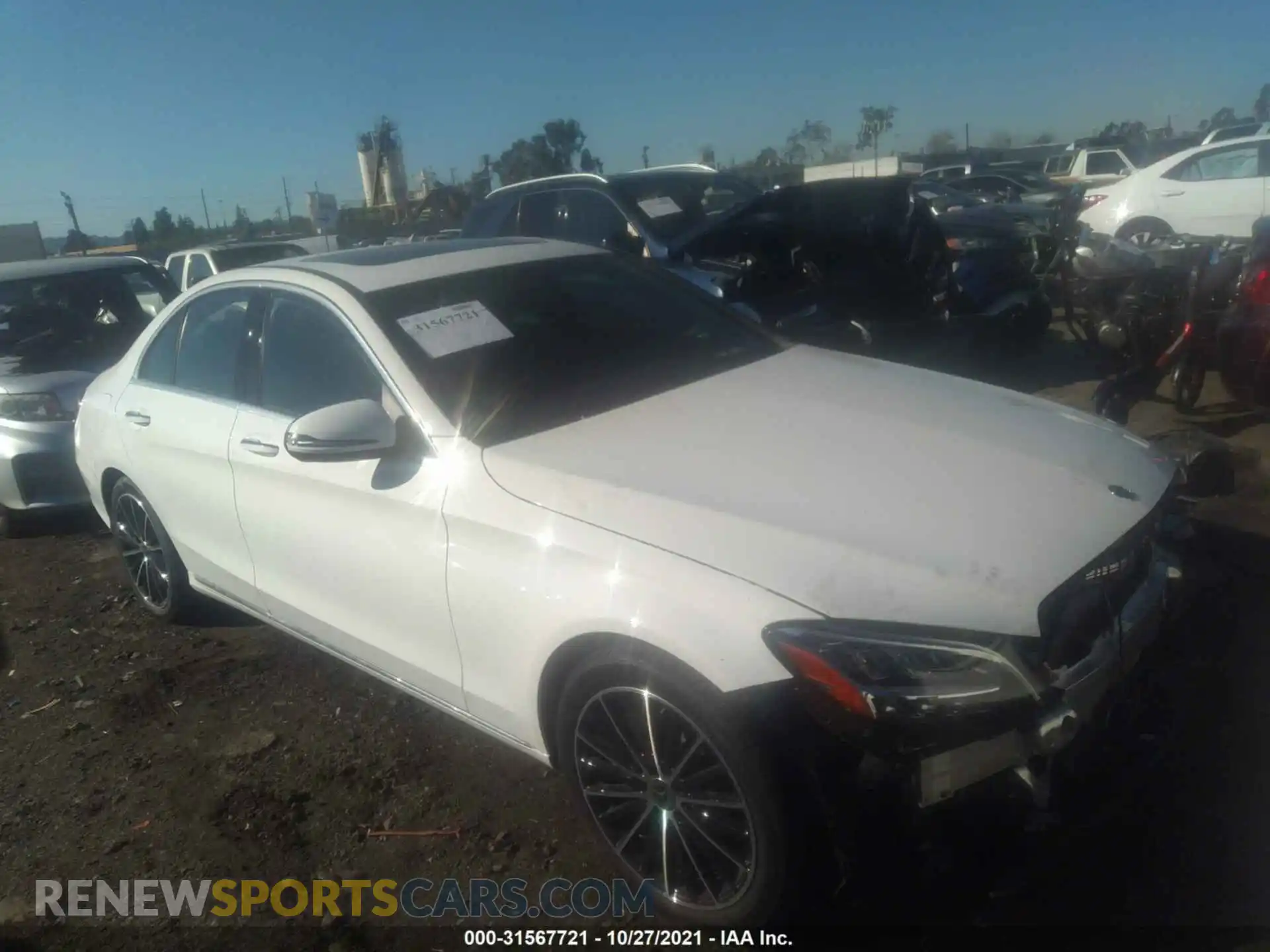 1 Photograph of a damaged car W1KWF8DB1MR646366 MERCEDES-BENZ C-CLASS 2021
