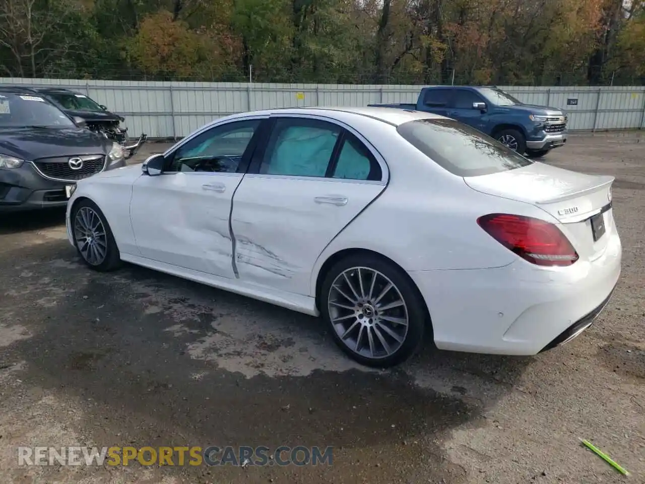 2 Photograph of a damaged car W1KWF8DB1MR649509 MERCEDES-BENZ C-CLASS 2021