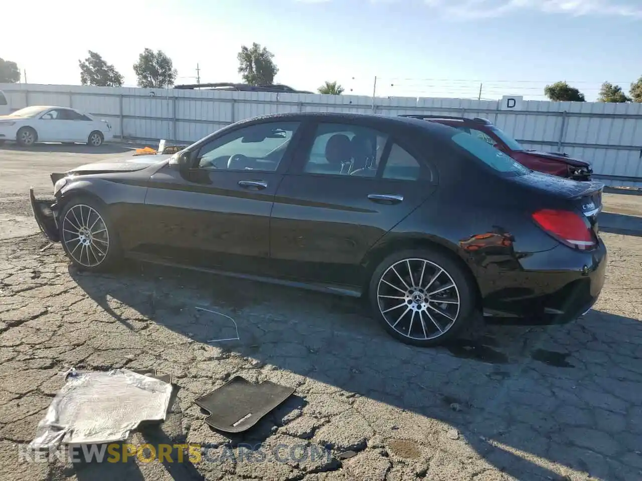 2 Photograph of a damaged car W1KWF8DB2MR605664 MERCEDES-BENZ C-CLASS 2021