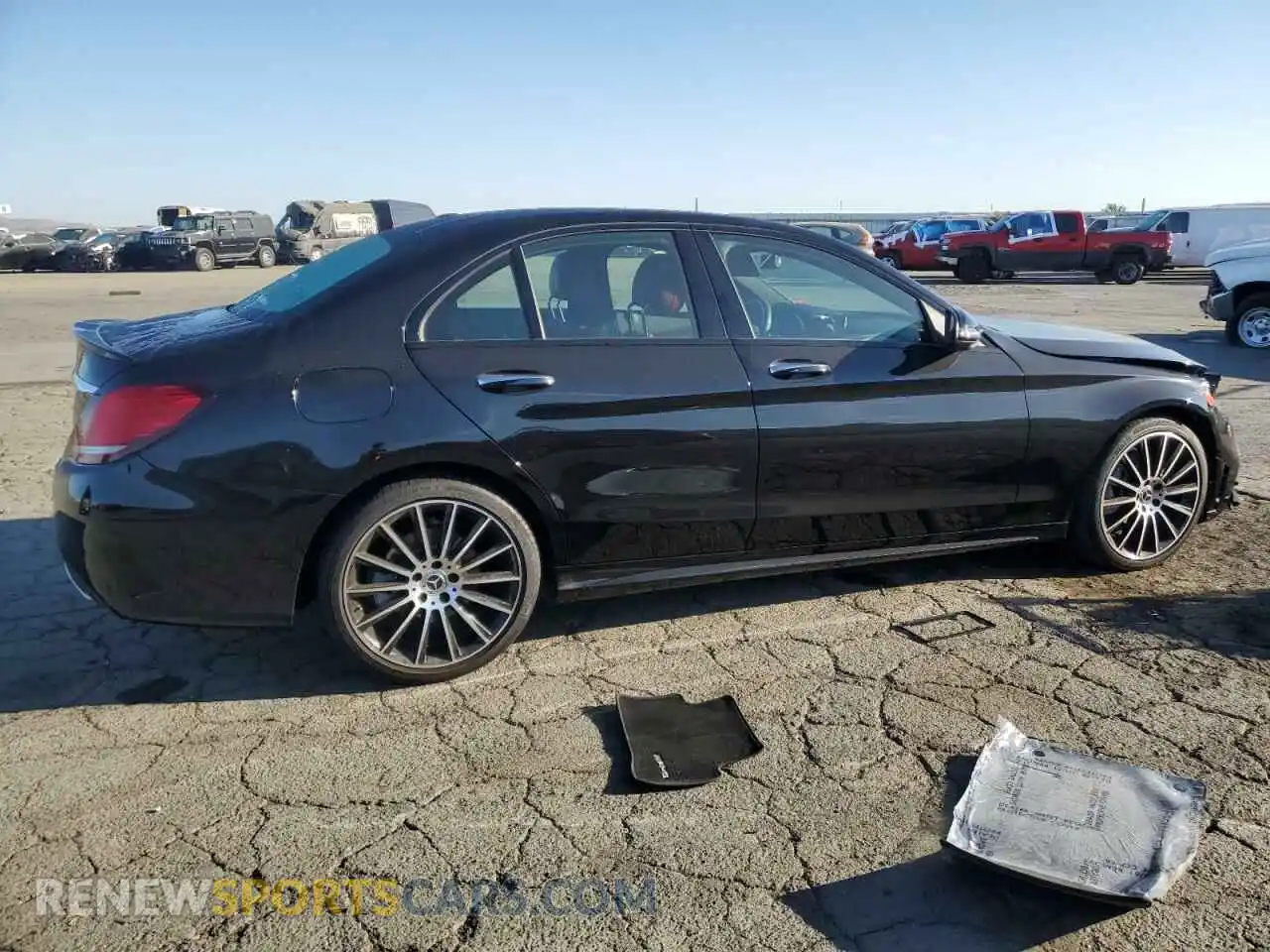 3 Photograph of a damaged car W1KWF8DB2MR605664 MERCEDES-BENZ C-CLASS 2021