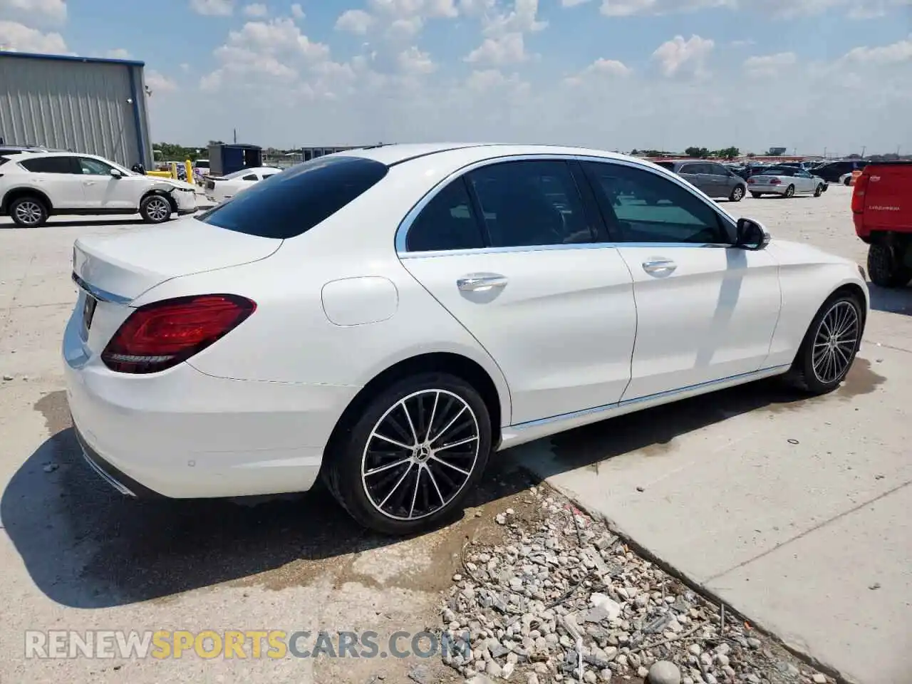 3 Photograph of a damaged car W1KWF8DB2MR645078 MERCEDES-BENZ C-CLASS 2021