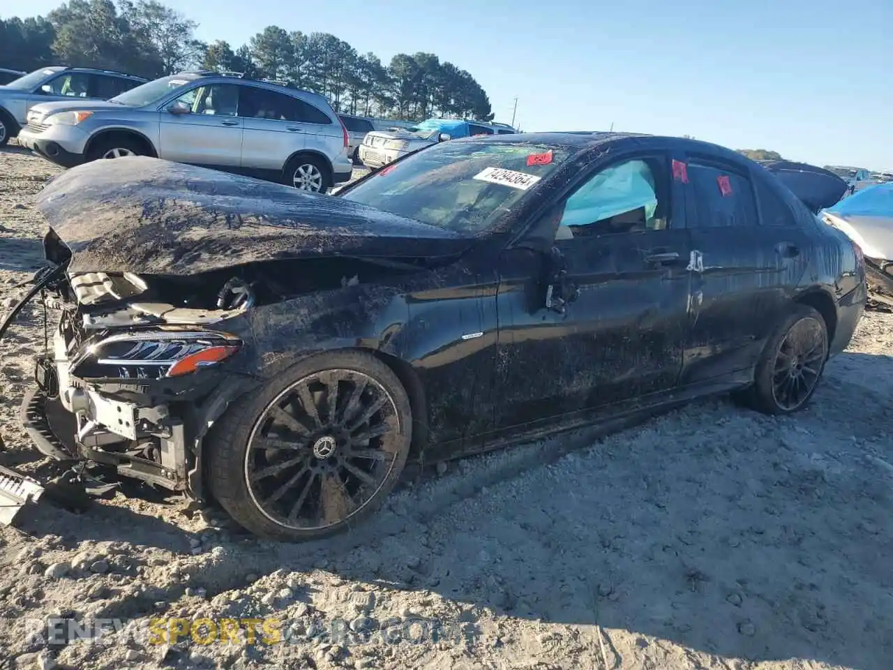 1 Photograph of a damaged car W1KWF8DB2MR647560 MERCEDES-BENZ C-CLASS 2021
