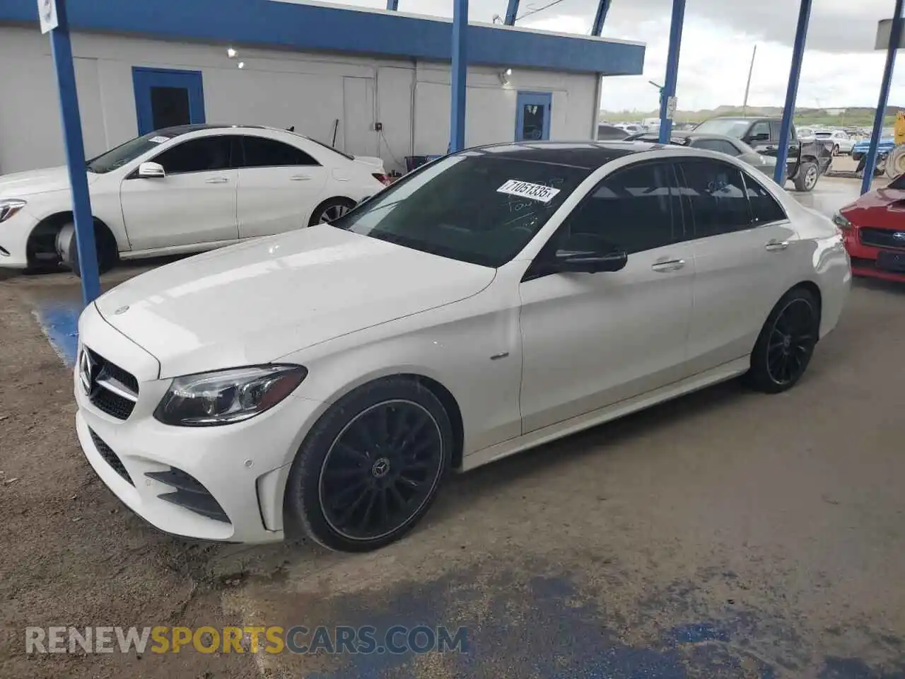 1 Photograph of a damaged car W1KWF8DB2MR649941 MERCEDES-BENZ C-CLASS 2021
