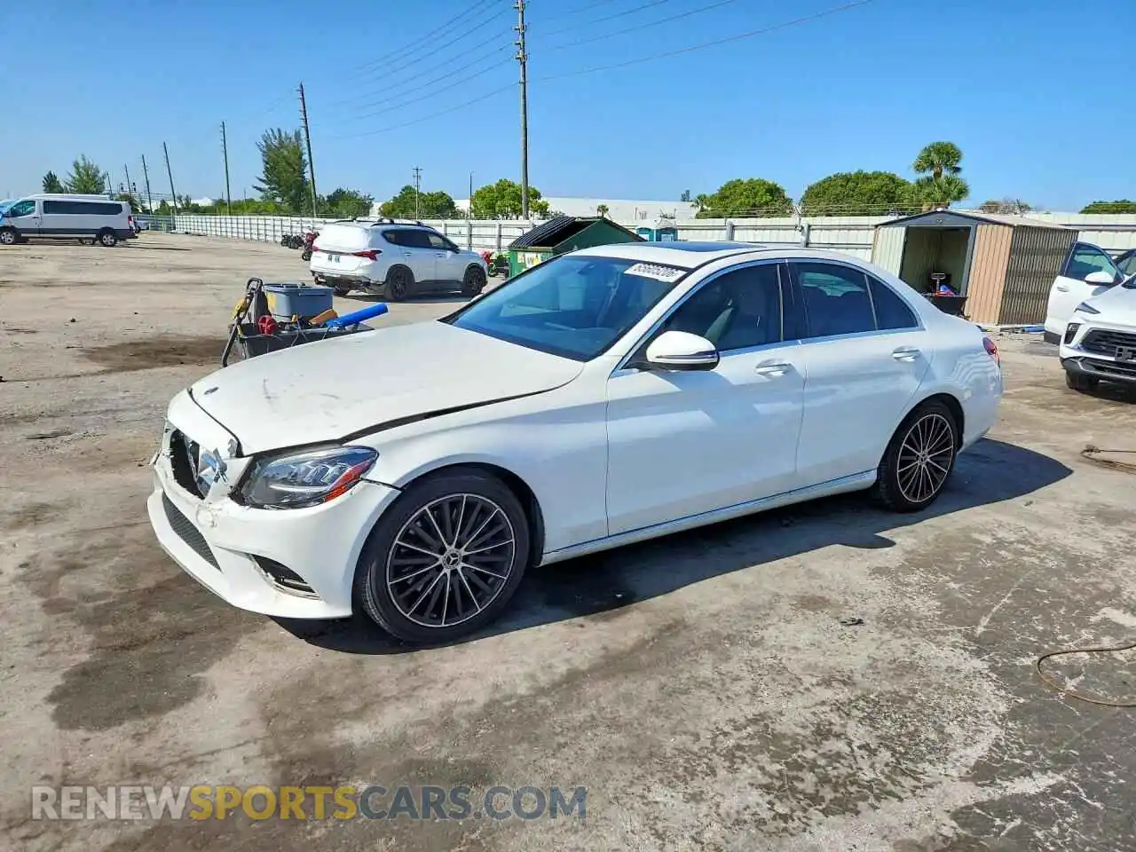 1 Photograph of a damaged car W1KWF8DB2MR651429 MERCEDES-BENZ C-CLASS 2021
