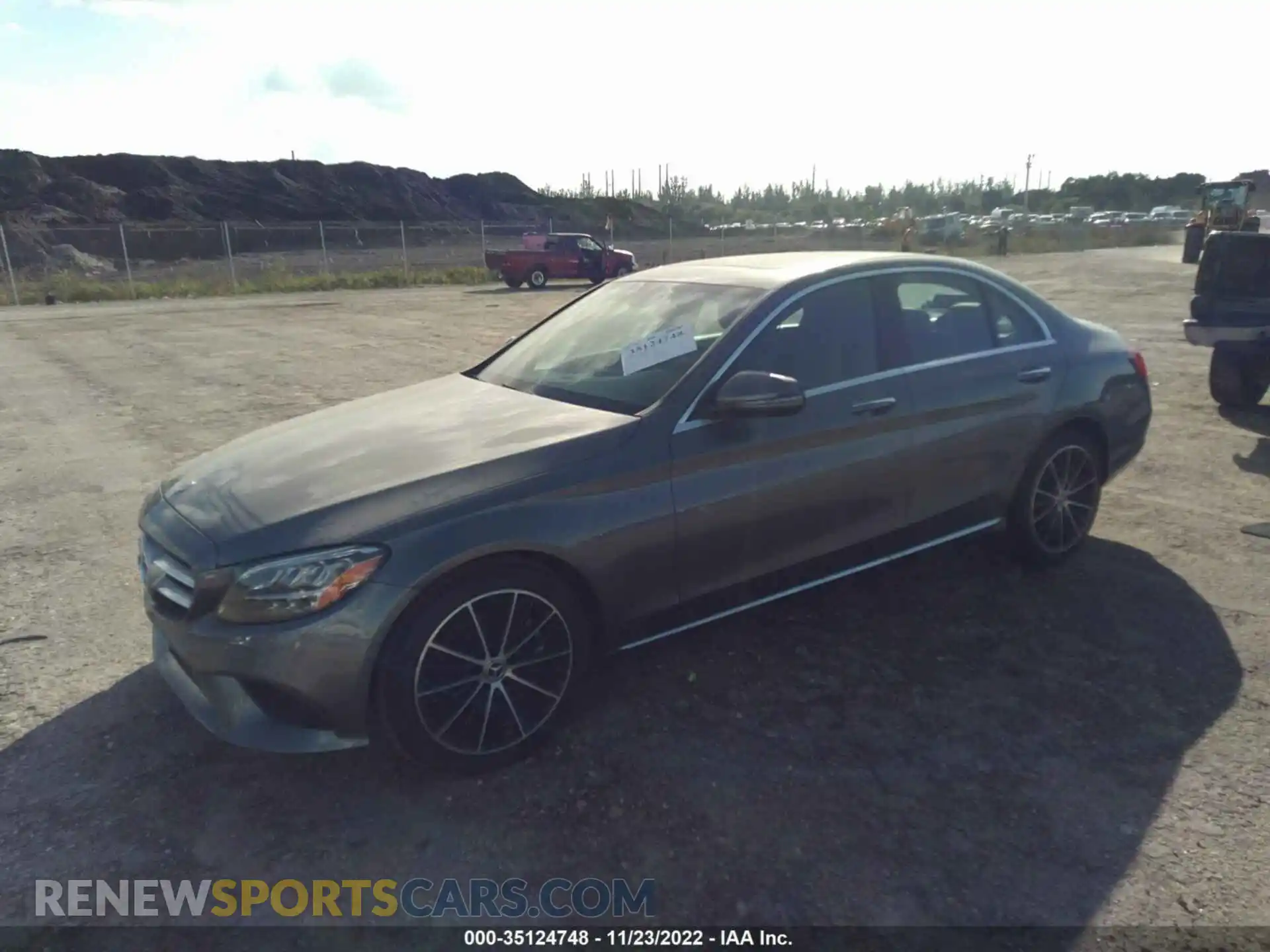 2 Photograph of a damaged car W1KWF8DB3MR614857 MERCEDES-BENZ C-CLASS 2021