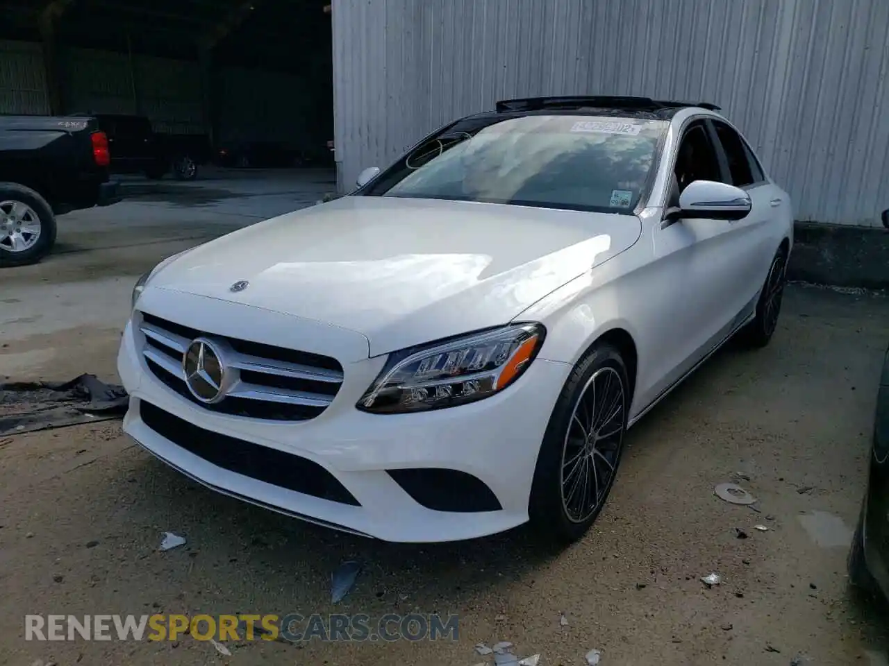 2 Photograph of a damaged car W1KWF8DB3MR645638 MERCEDES-BENZ C-CLASS 2021