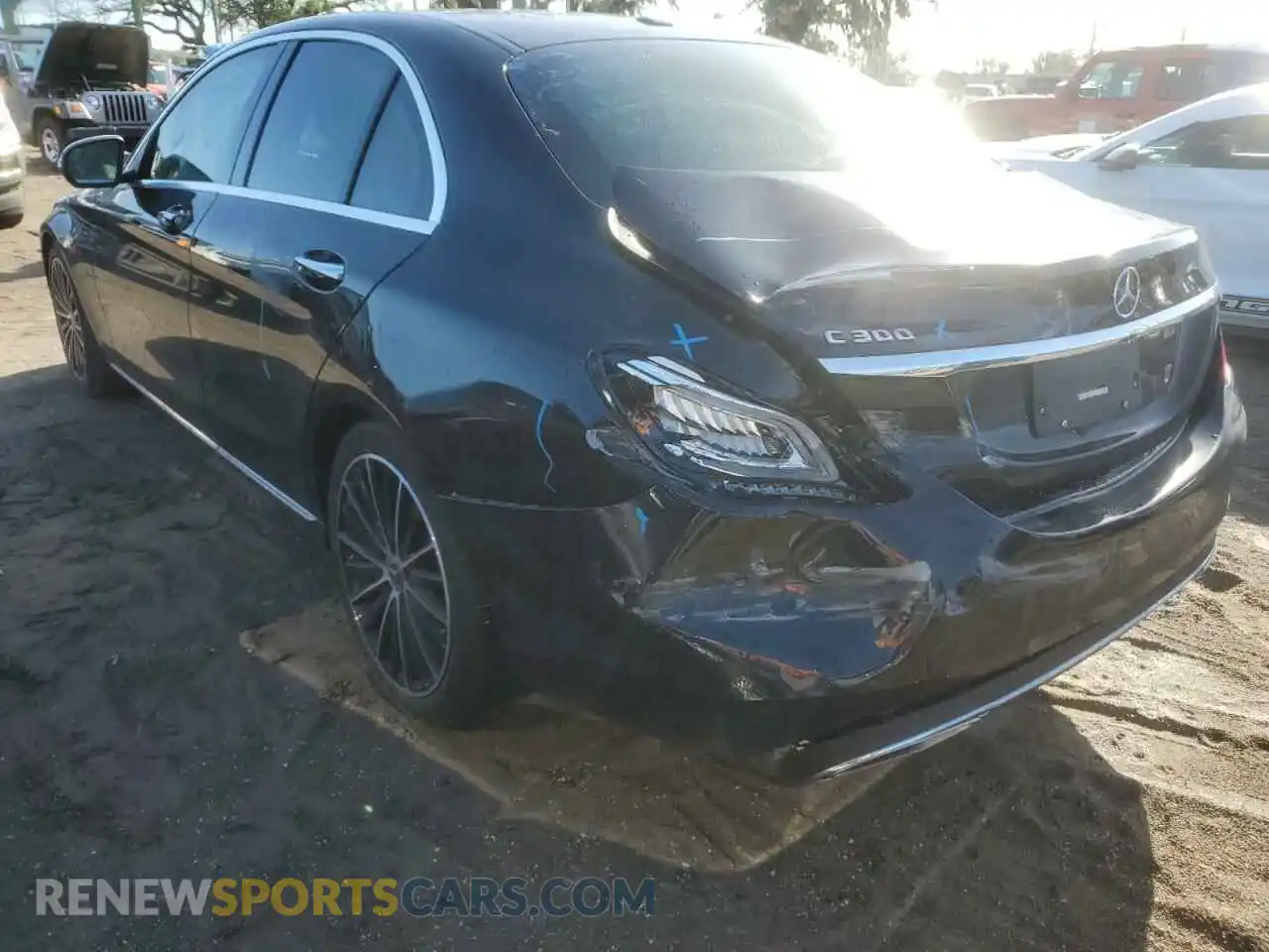 2 Photograph of a damaged car W1KWF8DB3MR645929 MERCEDES-BENZ C-CLASS 2021