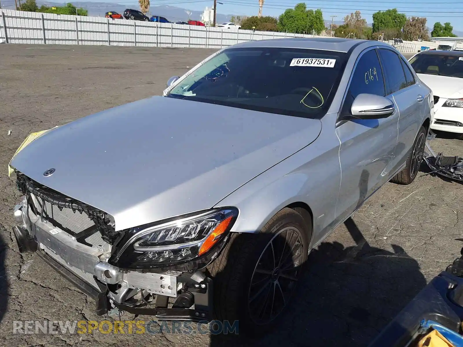 2 Photograph of a damaged car W1KWF8DB3MR646370 MERCEDES-BENZ C-CLASS 2021