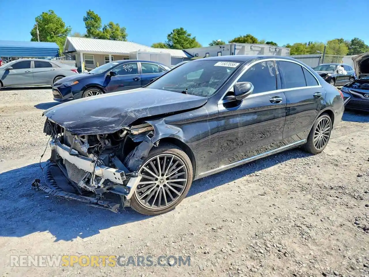 1 Photograph of a damaged car W1KWF8DB4MR620098 MERCEDES-BENZ C-CLASS 2021