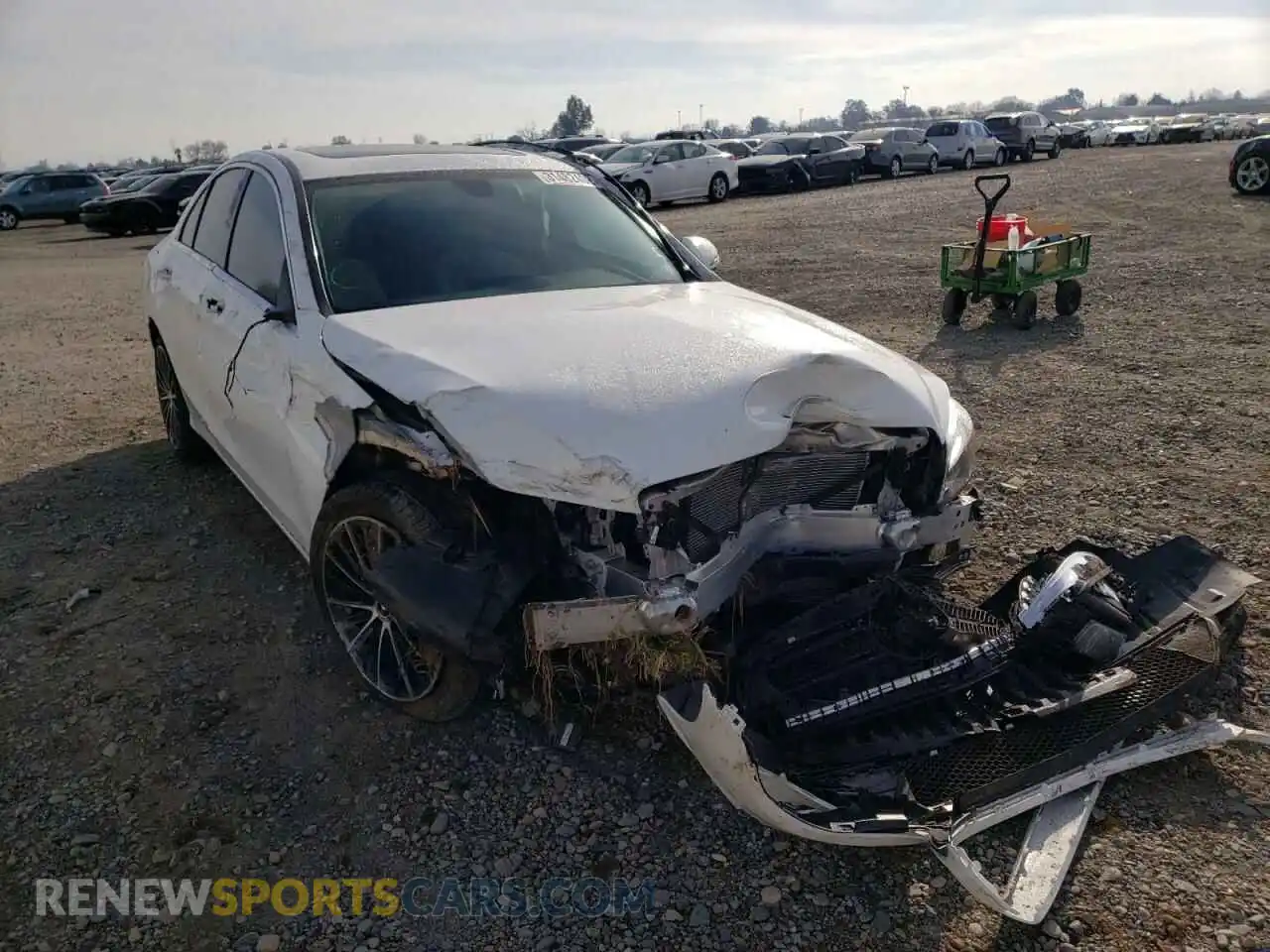 1 Photograph of a damaged car W1KWF8DB4MR637421 MERCEDES-BENZ C-CLASS 2021