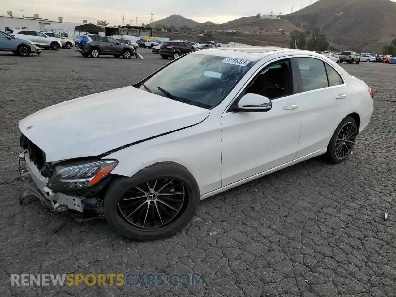 1 Photograph of a damaged car W1KWF8DB4MR638892 MERCEDES-BENZ C-CLASS 2021