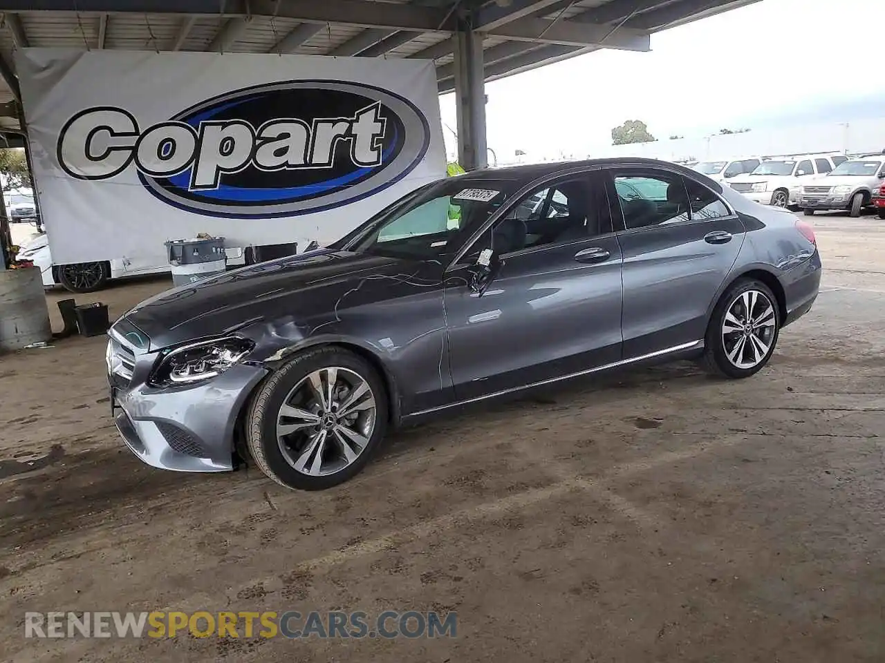 1 Photograph of a damaged car W1KWF8DB4MR649844 MERCEDES-BENZ C-CLASS 2021