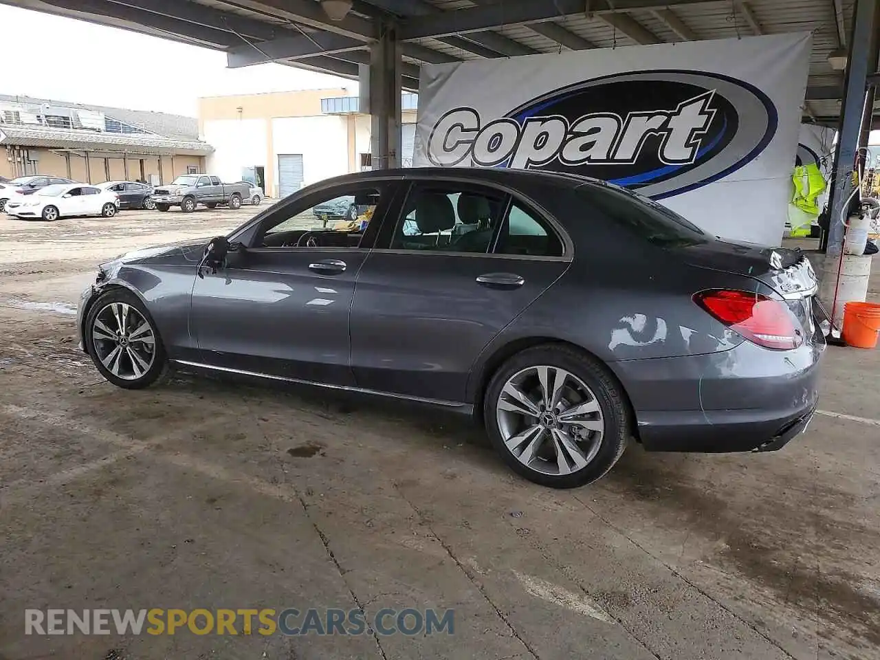 2 Photograph of a damaged car W1KWF8DB4MR649844 MERCEDES-BENZ C-CLASS 2021