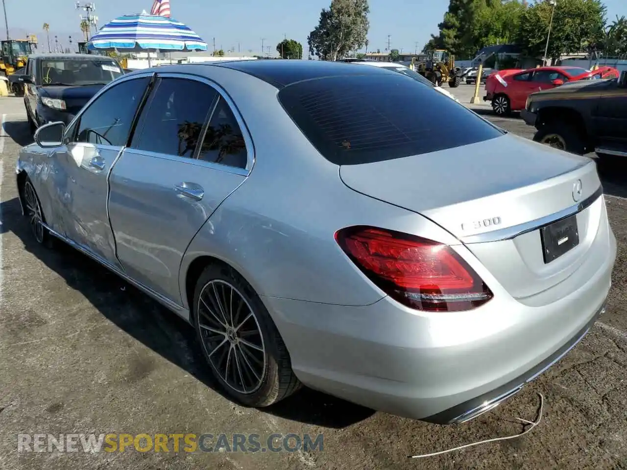 2 Photograph of a damaged car W1KWF8DB5MR612205 MERCEDES-BENZ C-CLASS 2021