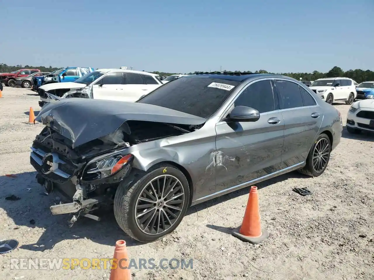 1 Photograph of a damaged car W1KWF8DB5MR619073 MERCEDES-BENZ C-CLASS 2021