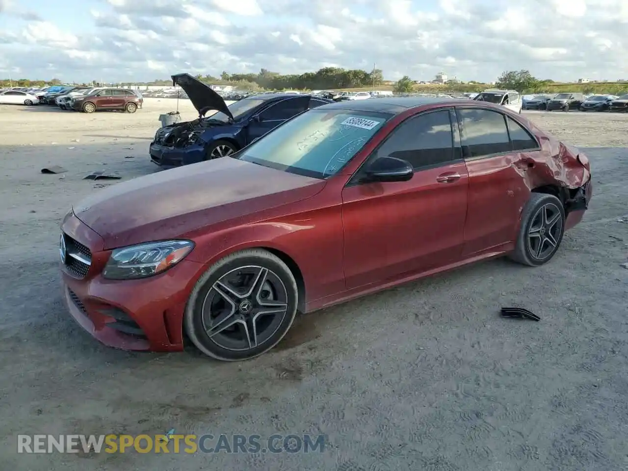 1 Photograph of a damaged car W1KWF8DB5MR622717 MERCEDES-BENZ C-CLASS 2021