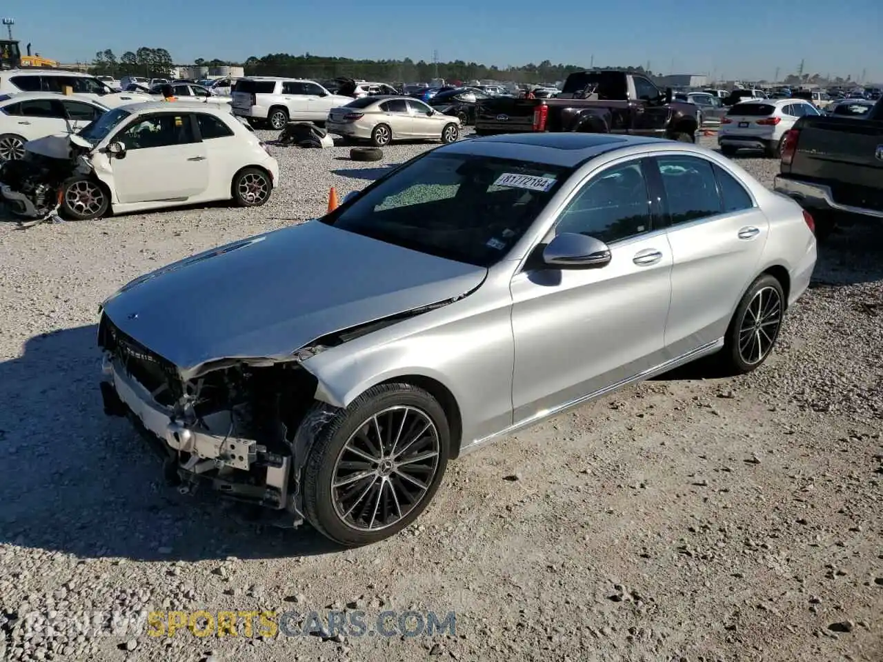 1 Photograph of a damaged car W1KWF8DB5MR625567 MERCEDES-BENZ C-CLASS 2021