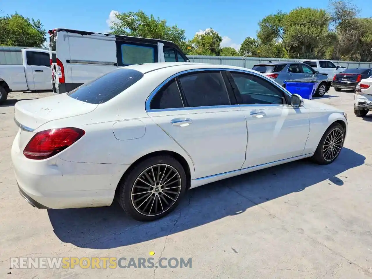 3 Photograph of a damaged car W1KWF8DB5MR627769 MERCEDES-BENZ C-CLASS 2021
