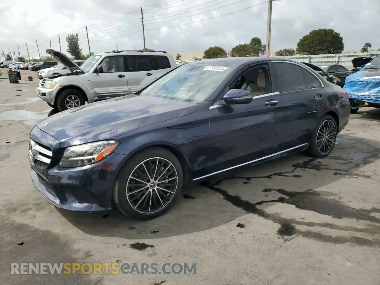 1 Photograph of a damaged car W1KWF8DB5MR632714 MERCEDES-BENZ C-CLASS 2021