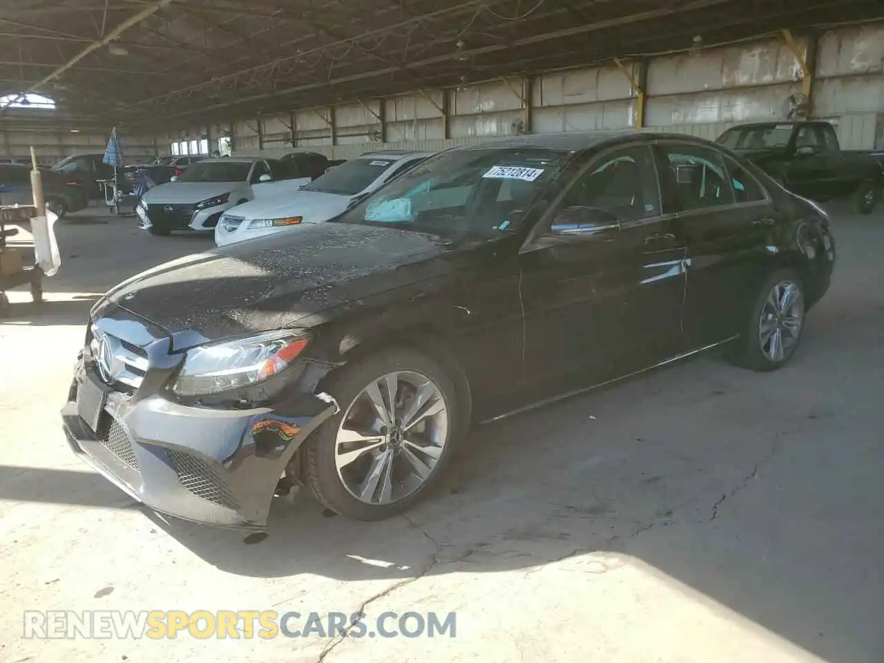1 Photograph of a damaged car W1KWF8DB5MR641476 MERCEDES-BENZ C-CLASS 2021