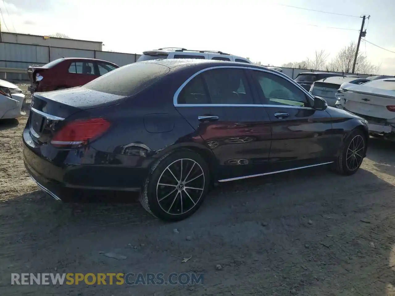 3 Photograph of a damaged car W1KWF8DB5MR645172 MERCEDES-BENZ C-CLASS 2021