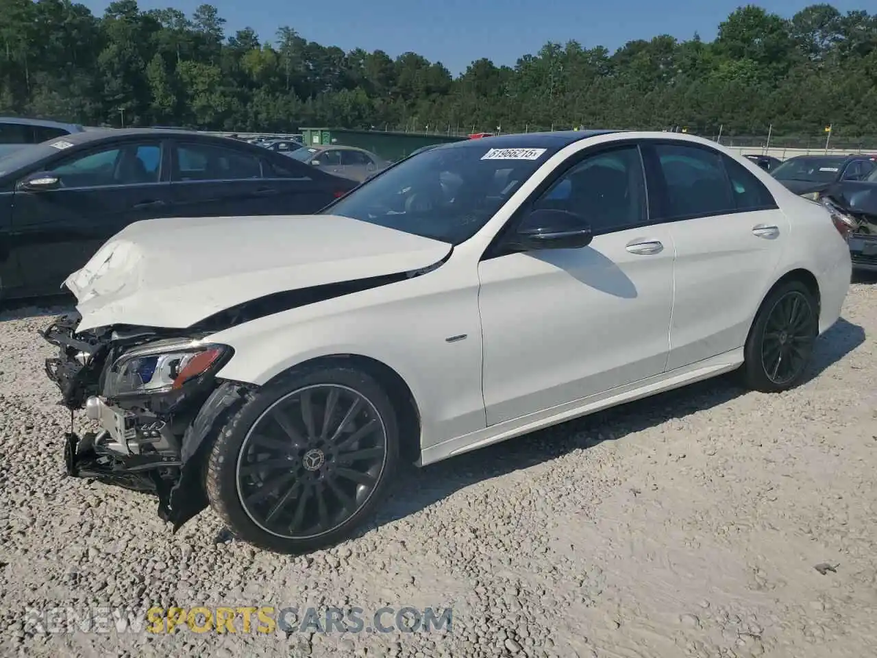 1 Photograph of a damaged car W1KWF8DB6MR613055 MERCEDES-BENZ C-CLASS 2021