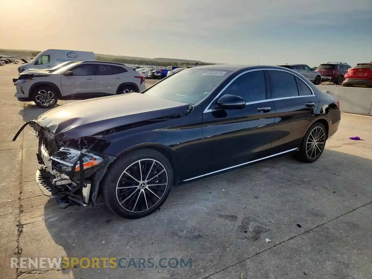 1 Photograph of a damaged car W1KWF8DB6MR637159 MERCEDES-BENZ C-CLASS 2021