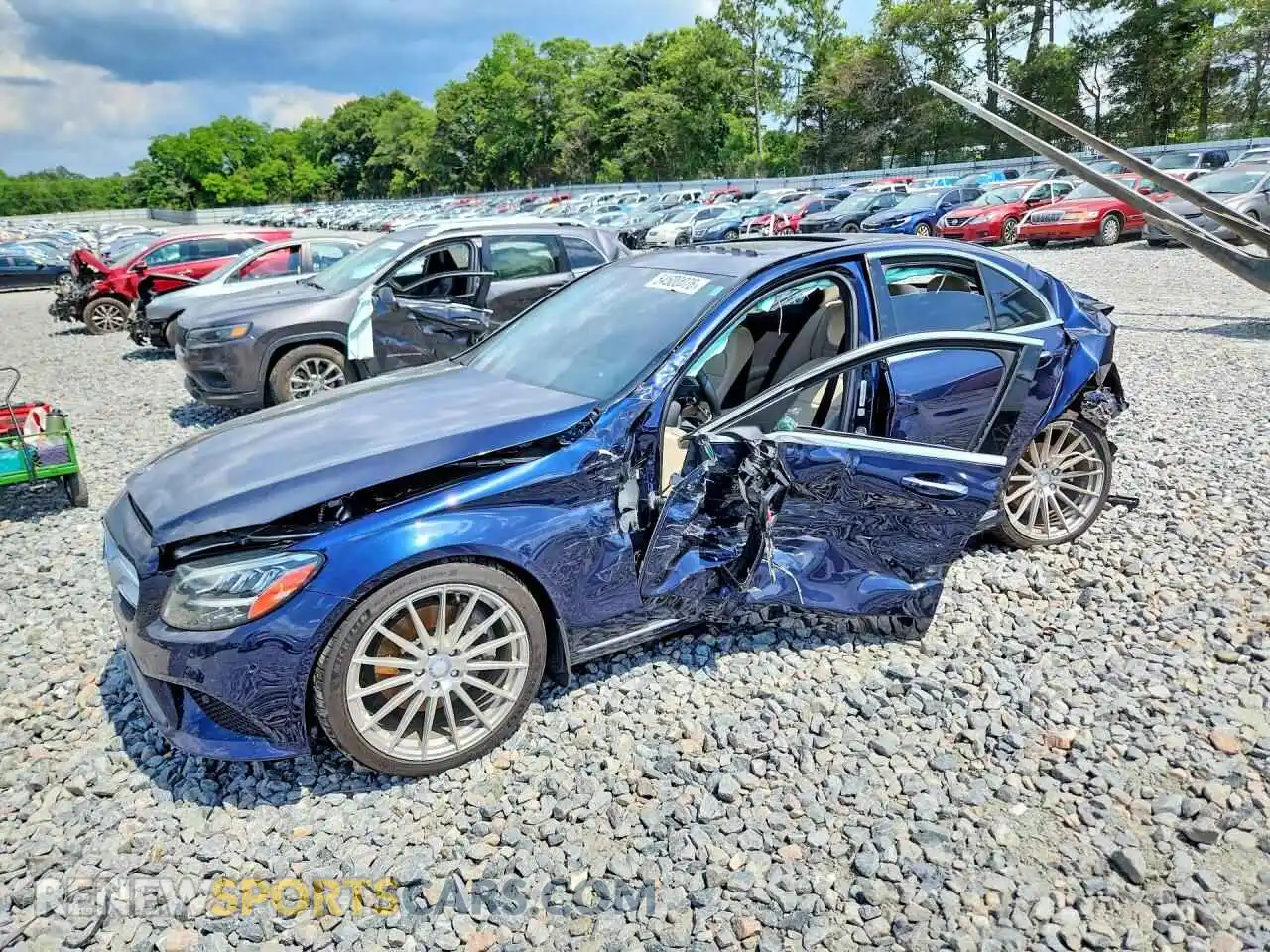 1 Photograph of a damaged car W1KWF8DB6MR647805 MERCEDES-BENZ C-CLASS 2021