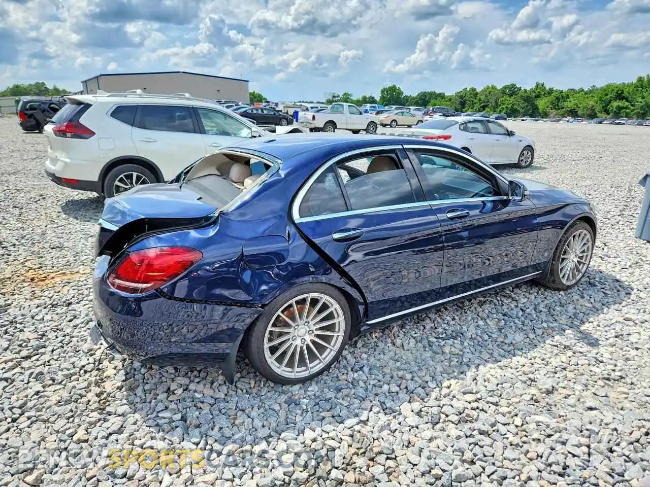 3 Photograph of a damaged car W1KWF8DB6MR647805 MERCEDES-BENZ C-CLASS 2021