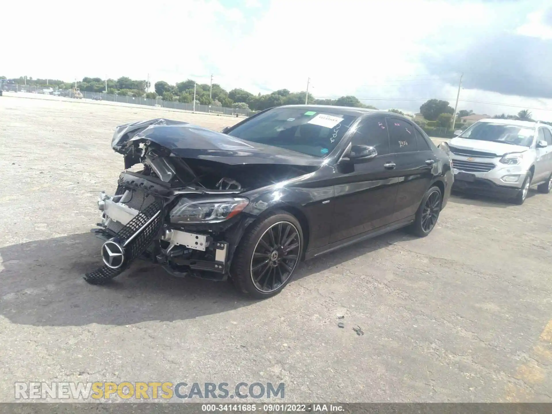 2 Photograph of a damaged car W1KWF8DB6MR652406 MERCEDES-BENZ C-CLASS 2021