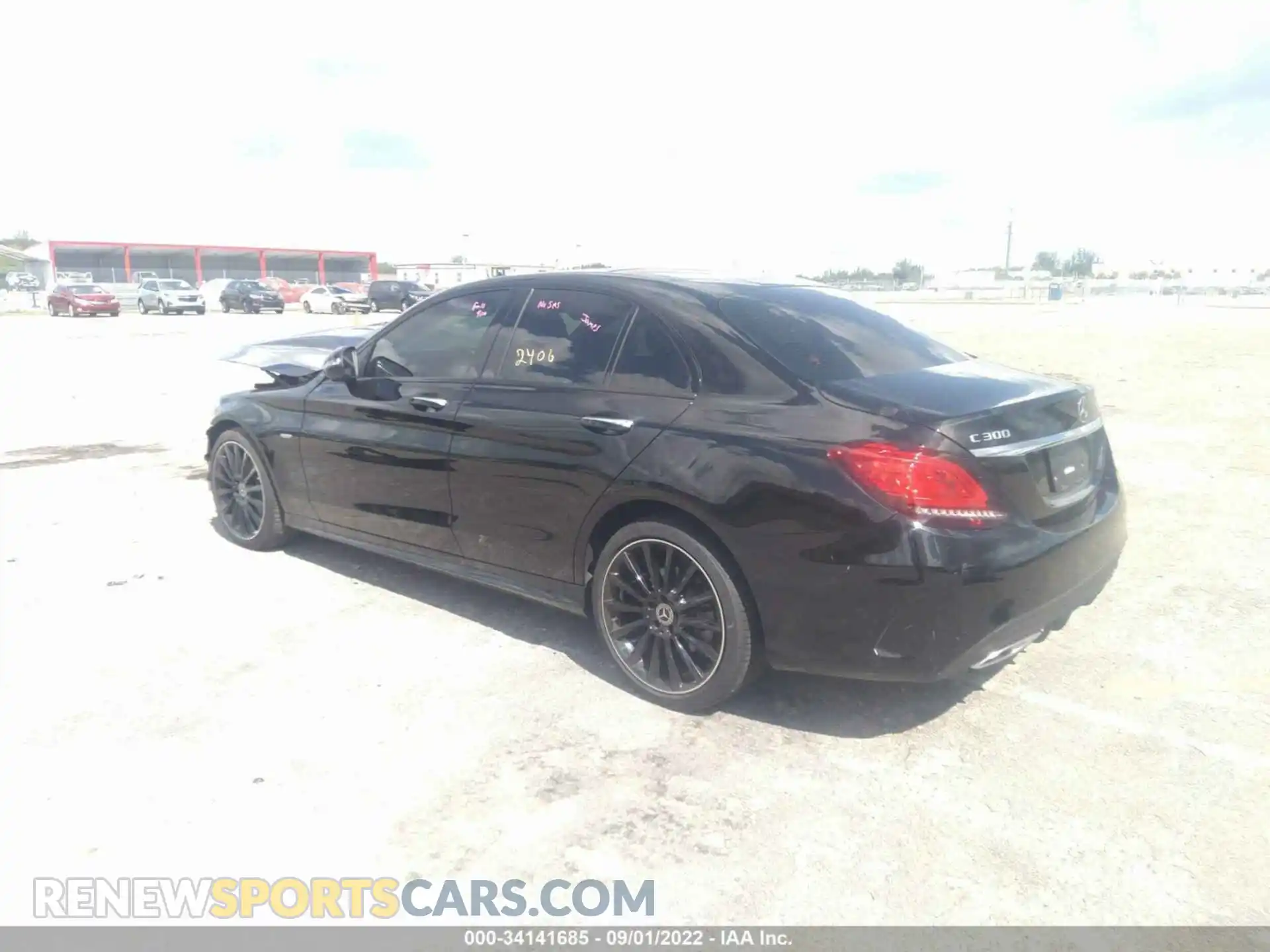 3 Photograph of a damaged car W1KWF8DB6MR652406 MERCEDES-BENZ C-CLASS 2021