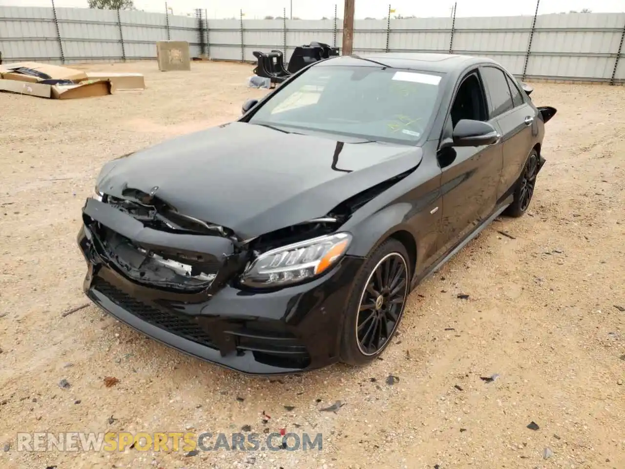 2 Photograph of a damaged car W1KWF8DB7MR612643 MERCEDES-BENZ C-CLASS 2021