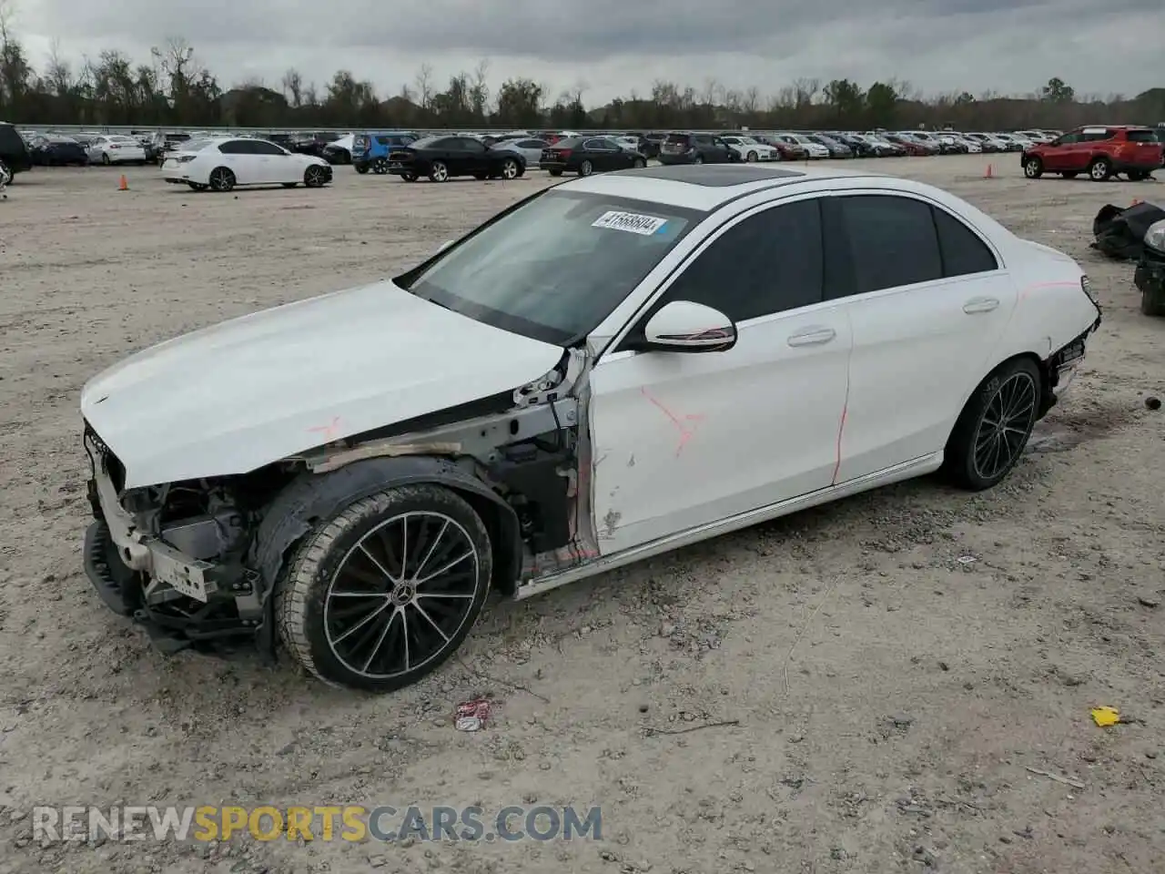 1 Photograph of a damaged car W1KWF8DB7MR616420 MERCEDES-BENZ C-CLASS 2021