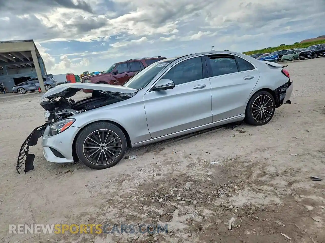 1 Photograph of a damaged car W1KWF8DB7MR651796 MERCEDES-BENZ C-CLASS 2021