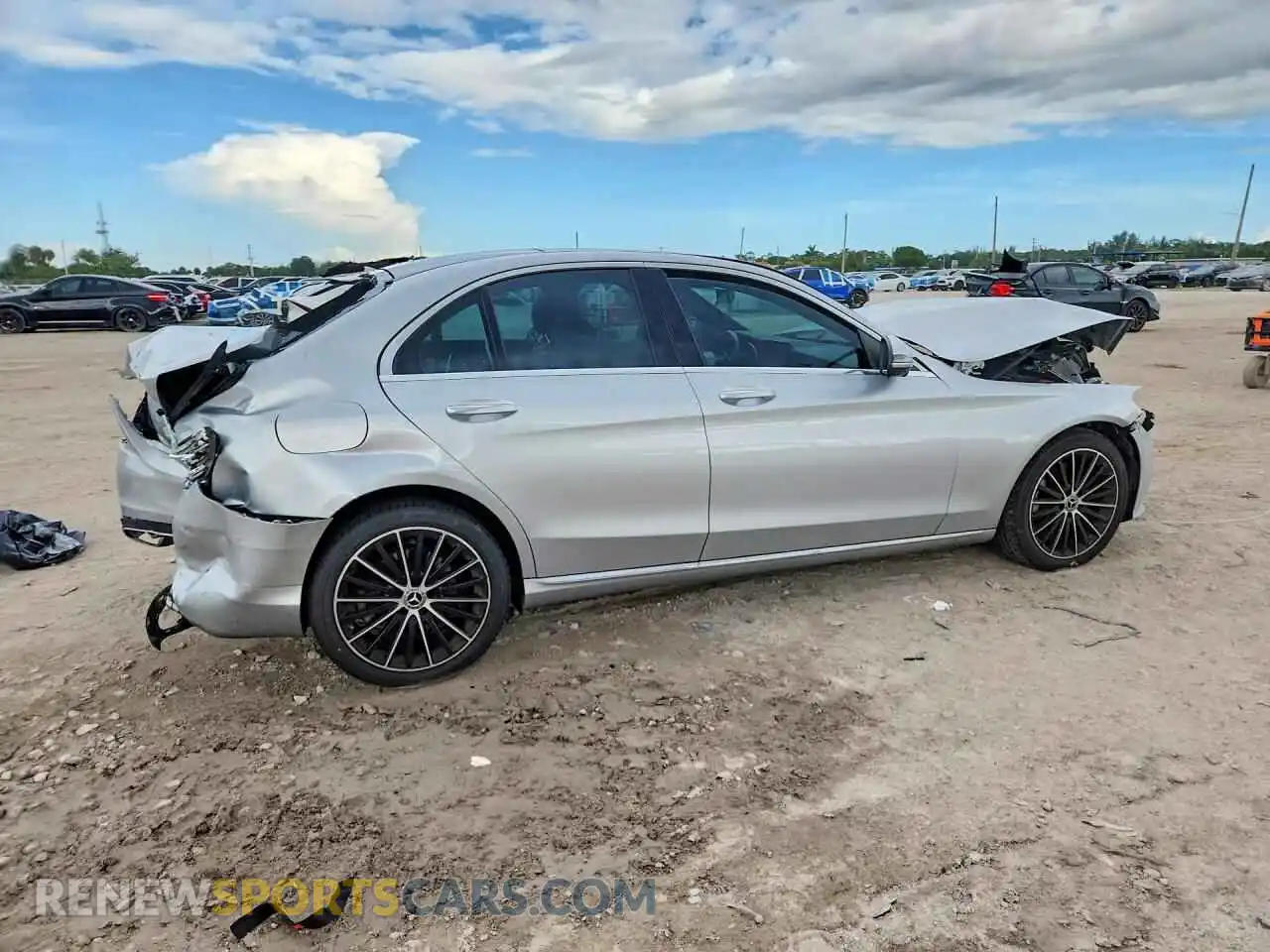 3 Photograph of a damaged car W1KWF8DB7MR651796 MERCEDES-BENZ C-CLASS 2021